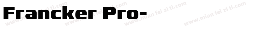 Francker Pro字体转换